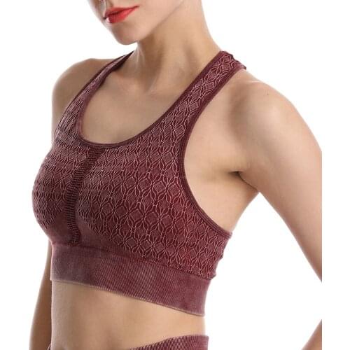 Halter Sexy Backless Tank Tops for Women Streetwear 2021 Sleeveless Dip-dying Vest Top Sports Bra for Women Gym