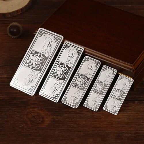 S999 Sterling Silver New Exquisite Silver Bar Ladies Sterling Silver Investment Party Gift Weight 10g 20g 50g 100g