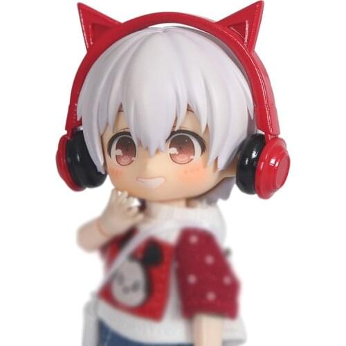 OB11 Miaowao Earphone Doll GSC hand-made Molly 1/12 1/8 BJD sister head baby doll headset toys doll Accessories