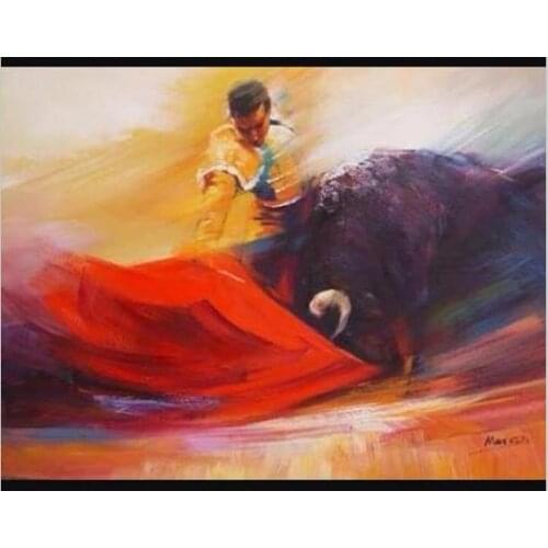 Modern Canvas Art Painting Spanish Dancer Oil Painting for Living Room Wall Decor Male Dancer Oil on Canvas Fine Arts