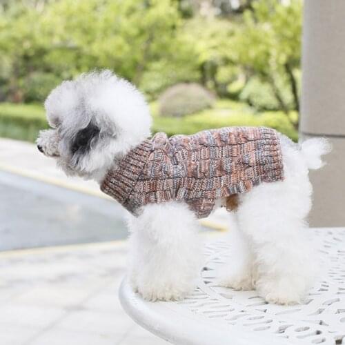Warm Pet Dog Sweater Winter Puppy Clothes For Dog Cat Wool Outfit Knitting Clothing Pet Puppy Cat Vest Costume For Chihuahua Pug