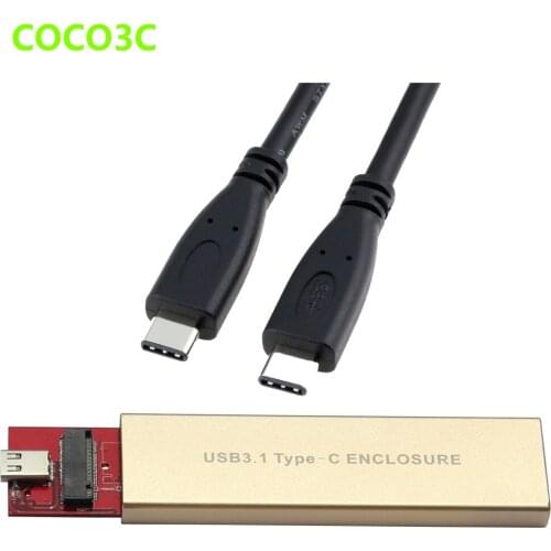 USB 3.1 Type-C M.2 SSD enclosure 10Gb USB-C to NGFF B+M Key SATA External Mobile Box for 2015 2016 Macbook