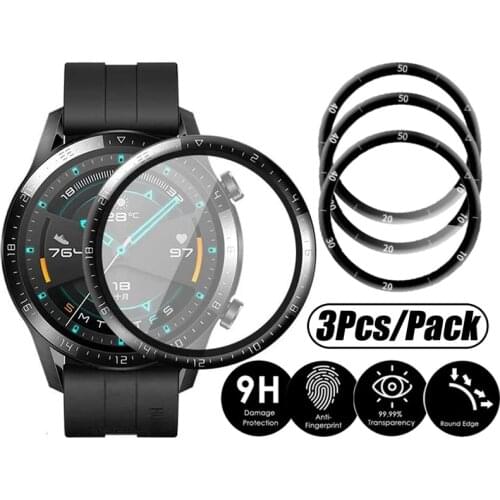 9H Fibre Soft Glass Protective Film For Huawie Watch GT 2 GT 2E GT 2 Pro Screen Protector For Honor Watch Magic 2 Watch Fit ES