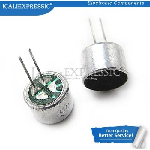 10PCS 2 Pin 9*7mm 9.5mm Dia MIC Capsule electret condenser Pickup Microphone 2 Pin 9*7mm Polar Microphone In Stock