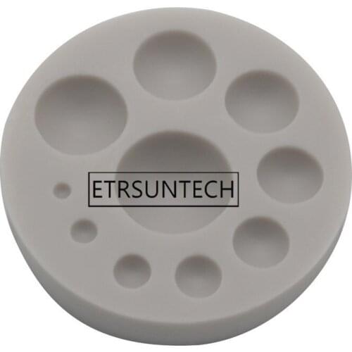 100pcs 3D Silicone Cake Mold Circle Cake Mould Fondant Cake Cupcake Cookie Decorating Tools