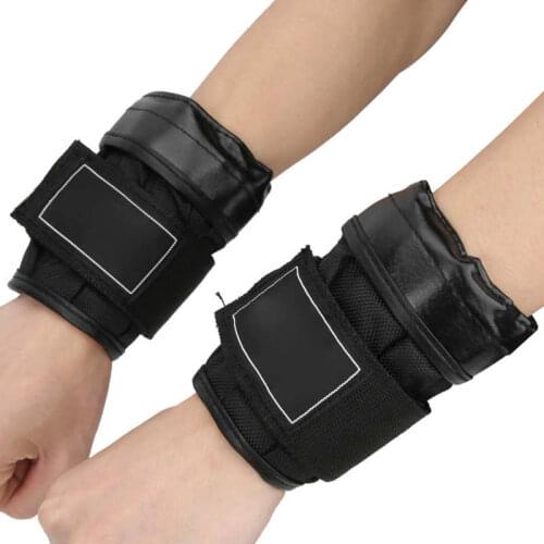 2Pcs 1-4KG Wrist Weight Sandbag Adjustable Wrist Bandage Hand Wrist Weights Sandbag Strength Artificial Leather Boxing Sandbag