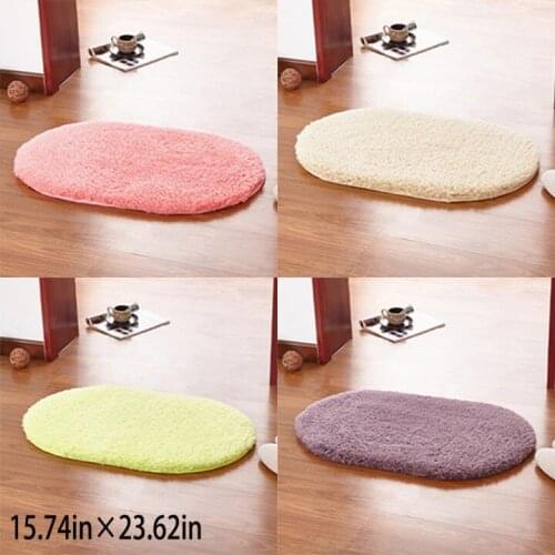 40X60CM Cashmere Non-slip Fluffy Rugs Anti-Skid Shaggy Area Rug Carpet Dining Room Floor Mat Home Bathroom Products