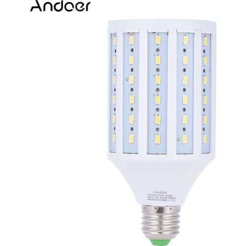 Andoer Photo Studio Photography 40W LED Corn Lamp Light Bulb 90 Beads 5500K E27