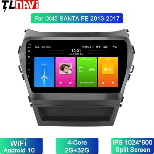 Car Radio Multimedia no 2 din android 10 Video Player Navigation GPS For 1Hyundai Santa Fe 3 Grand 2013-2017
