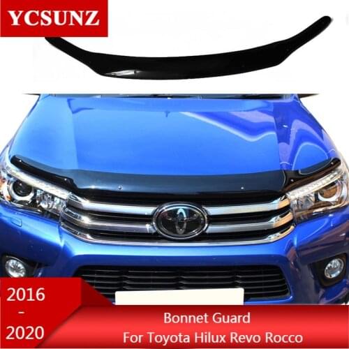 Car bonnet scoop hood guard for toyota hilux revo rocco 2016 2017 2018 2019 2020 accessories
