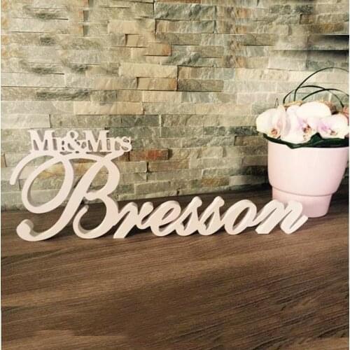 FREE PP Wedding Name Sign Mr and Mrs Sign Custom Name sign Mr & Mrs Freestanding Name Sign Sweetheart Table Personal