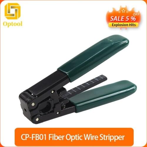 CP-FB01 ProsKit FTTH Splicing Drop Cable Stripper Optical Fiber Wire Electrician Self-Adjusting Cable wire Cutter Strippers