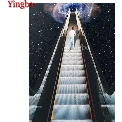 Diy Diamond Painting fantasy art, Elevator Universe Starry sky diamond mosaic full square drill diamond embroidery home decor