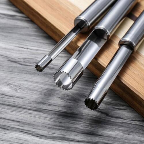 4/6/14/20mm Steel Twist Fruit Core Seed Remover Hawthorn Pear Seeder Tools Gadgets Corers For Kitchen Jujub H5D1