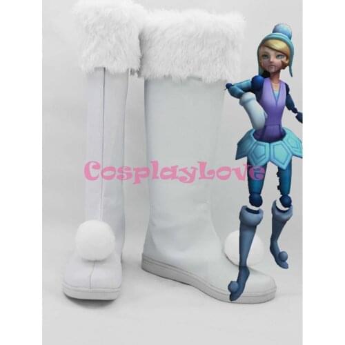 Custom Made American Game LOL The Lady of Clockwork Oriana Cosplay Boots Shoes For Christmas Halloween Festival