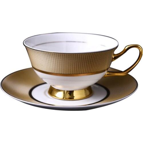Classic European Bone China Coffee Cups and Saucers Tableware Coffee Plates Dishes Afternoon Tea Set Home Kitchen With Gift Box