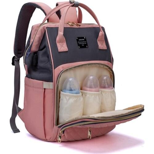 Lequeen New Mommy Backpacks Nappy Bags Multi-function Diaper Bags Large Volume Outdoor Travel Bags fashion maternity bag LPB18