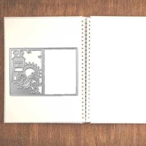 203F Sunrise Lighthouse Metal Cutting Dies Stencil DIY Scrapbooking Album Paper Card Template Mold Embossing Craft Decoration