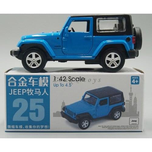 1:42 Diecast Car Model Toy F-Wrangler Rubicon SUV Pull Back Car