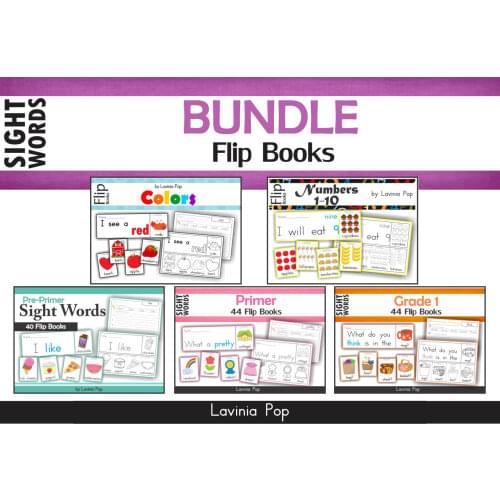 Sight Words Fluency Flip Book BUNDLE Learning PDF Electronic File