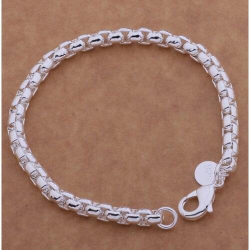 AH094 Hot sterling bracelet, sterling fashion jewelry Small twisted rope bracelet /akkajbra aymajpta silver color