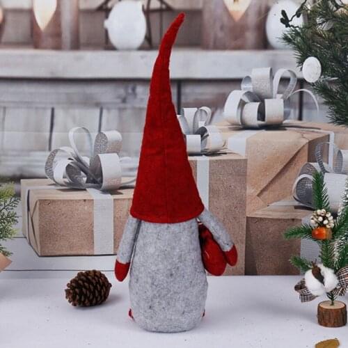 Christmas Santa Claus Gnome Doll Faceless Gnomes Doll Festival Ornament Party Home Table Decoration Gift for Children