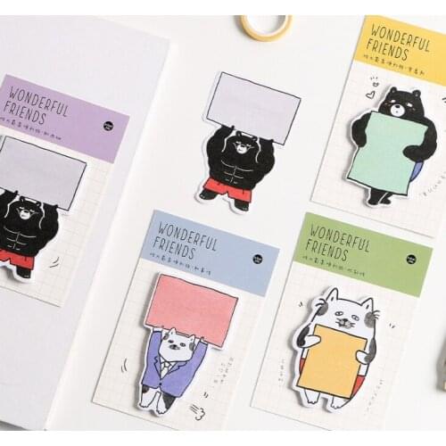 Powerful animal sticky note memo pad(1pack)