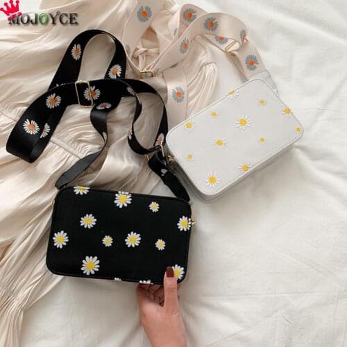 PU Leather Zipper Shoulder Bags Women Floral Printed Crossbody Messenger Bags for Outdoor Shopping Traveling Ornaments