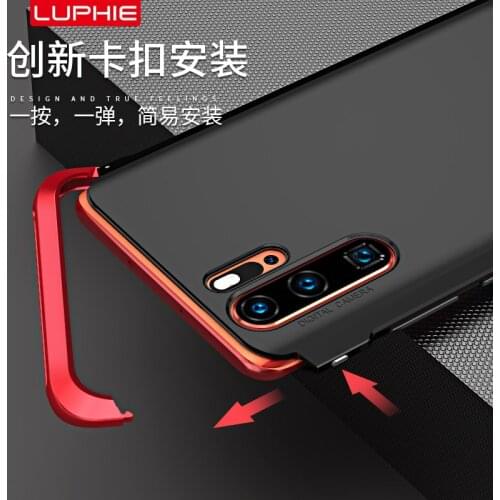 VNSTRIP Elegant Double Dragon metal+ plastic Frame protective case for Huawei P30 with PC backside