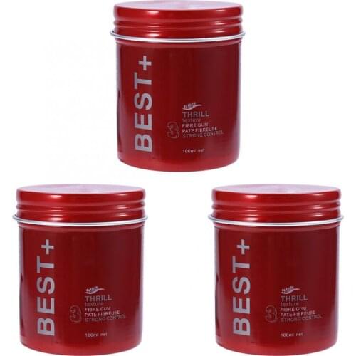 3 Types 100ml Professional Long-lasting Fluffy Hair Finalize Hair Pomade Wax Mud Men Cream Salon Hair Styling Tool