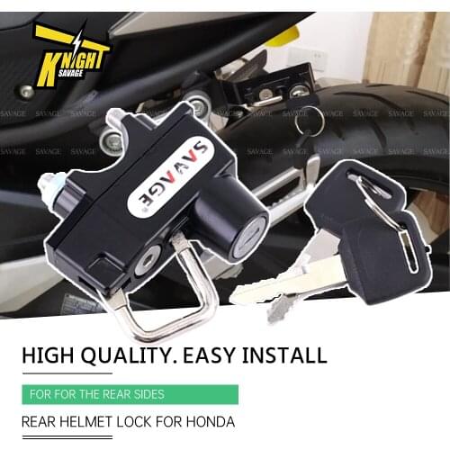 For HONDA CBR 500R CBR500R CB500F CB500F CB 500X 2013-2022 Rear Helmet Lock Motorcycle Accessories Anti-Theft Security Supplies