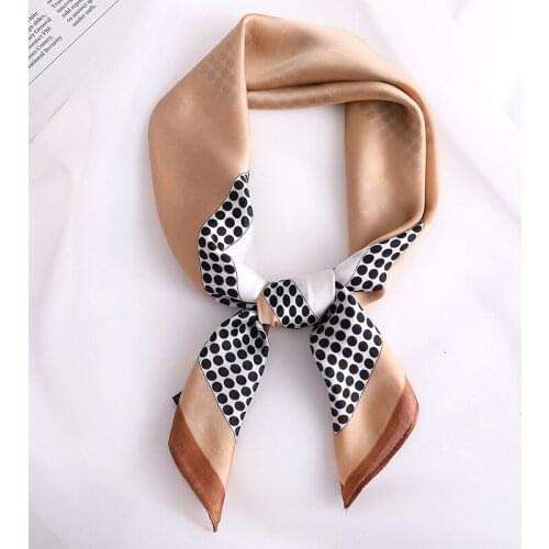 2020 luxury brand Muslim headscarf Spring summer womens scarf 70cm Square silk scarves Fashion lady Sunscreen silk beach shawl