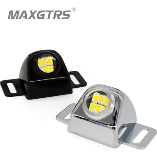 1x Super Bright Car Motorcycle Parking Reversing Light LED Reverse Backup Tail Lamp With LENS Waterproof DRL Light Source White