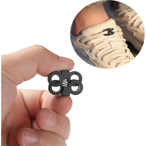 10Pcs Rapid Shoelaces Convenient Antiskid Shoes Molle Tactical Backpack Camping Travel Kits Climbing Paracord Adjusting Buckle