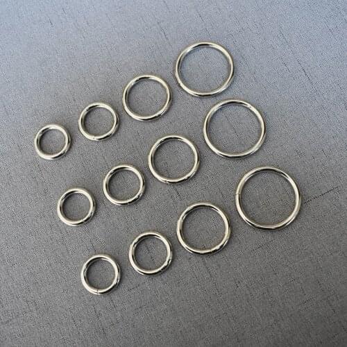 100 Pcs/Lot 15mm 20mm 25mm 32mm O Ring Use For DIY Bag Strap Belt Handle Shoulder Webbing Leather Craft Accessories