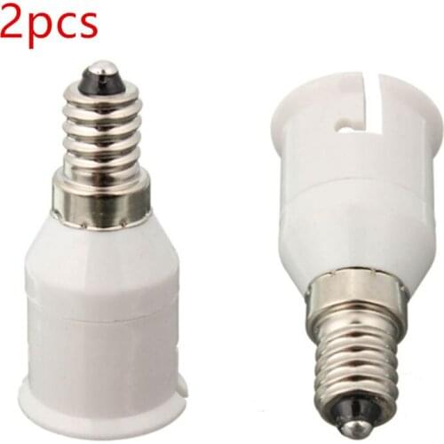 2pcs/lot E14 To B22 Lamp Base Socket Conversion Lamp Holder Convertor Adapter for Led light Support Dropshipping