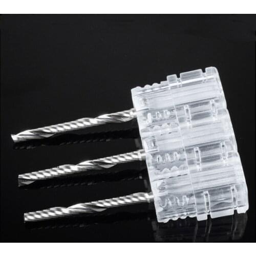 3.175mm Grade A1 Single Flute Solid Carbide End Mill Made of USA Kennametal Carbide Cutting High Hardness And Stickness material