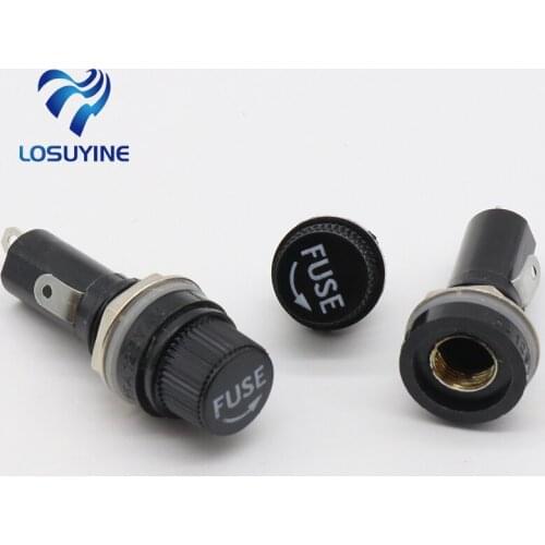 5pcs/lot 6X30 fuseholders 6X30 insurance tube socket fuse holder for 6*30 insurance Panel Mount Fuse Holder 6x30mm