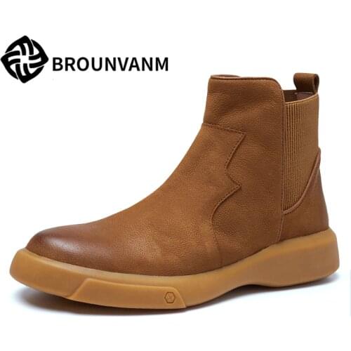 Мужские ботинки Brounvanm China At AliExpress