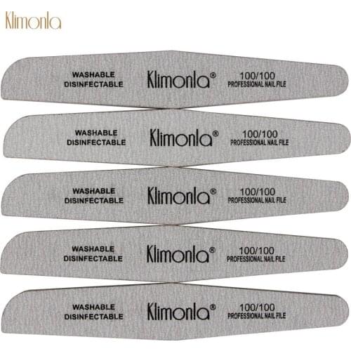 5pcs/set Wooden Rhombus Sanding Nail File 100/100 Grit Sandpaper Polishing Manicure Pedicure Salon Art Tools Accessories