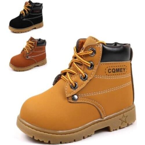 Spring Autumn Winter Children Sneakers Martin Boots Kids Shoes Boys Girls Snow Boots Casual Shoes Girls Boys Plush Fashion Boots