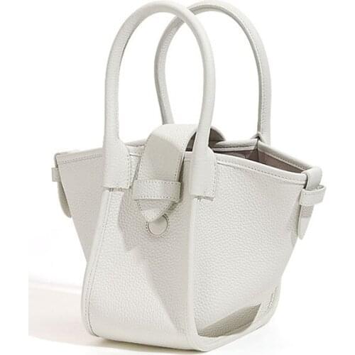 Vegetable Basket Lady Bag Famous Brand Designe Fashion Wing Bag Women Bucket Bags Swing Bag Genuine Cowhide Leather