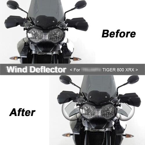 Motorcycle Shroud Windshield Windscreen Wind Deflector HandShield Handguard For TIGER 800 XRX 2015-2017