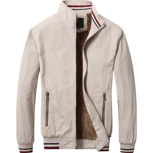 MANTLCONX New Fleece Thick Warm Jacket Men Windbreak Coat Mens 2020 Autumn Winter Cotton Jacket Mens Casual Coats Male Outerwear