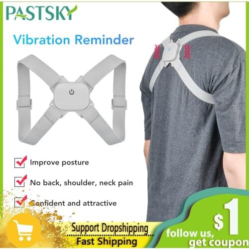 Smart Posture Corrector Back Corset Intelligent Vibration Reminder Adjustable Spine Waist Brace Support Belt for Women Men
