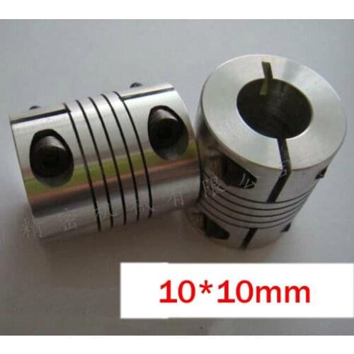 10pcs/lot 10x10mm CNC Motor Jaw Shaft Coupling 10mm to 10mm Flexible Coupler, 25mm OD 30mm length 25x30mm (D25 L30)