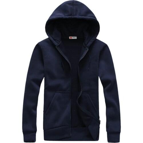 2019 Hoodie Jacket Men Autumn Spring Hoodies Sweatshirts Mens Fashion Cotton Cardigan Hoodie Tracksuit Plus Size 3XL Coats