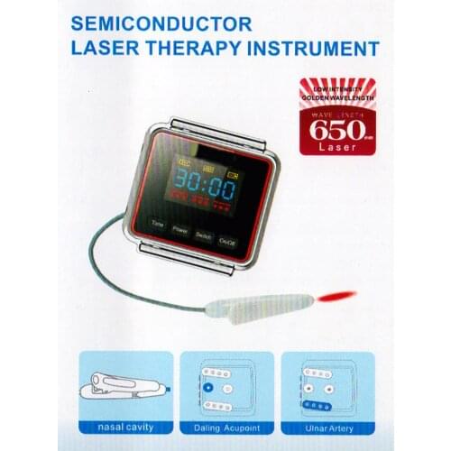 Laser Therapy Wrist Watch Red Light That Helps to Cure Diabetes, Hypertension, Cardiovascular Diseases, to Lower Blood Pressure