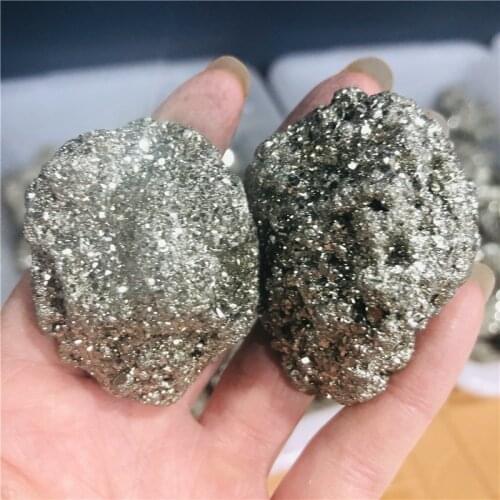 Natural Pyrite Chalcopyrite Ore Pyrite Mineral Crystal Fools Gold Original Mineral Healing Iron Pyrite Rough Mineral 1pcs