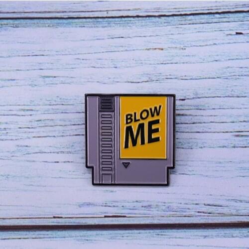 Nintendo Game Blow Me Brooch Gammer Video Game Lapel Pin Badge Lapel Backpack Jackets Bag Accessory Fans Gifts